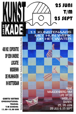 Expositieflyer Kunst Aan de kade, Rotterdam